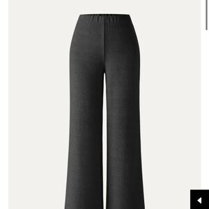 OGL Black Wide-Leg Pants with High Waist